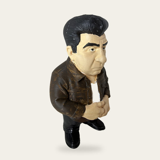 Leather Jacket Wiseguy 3D printed hand-painted figurine, front view