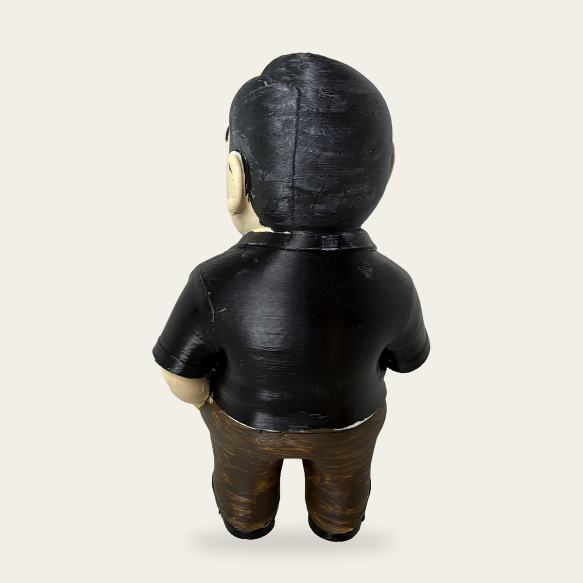 Cigar Boss 3D printed hand-painted figurine, back view
